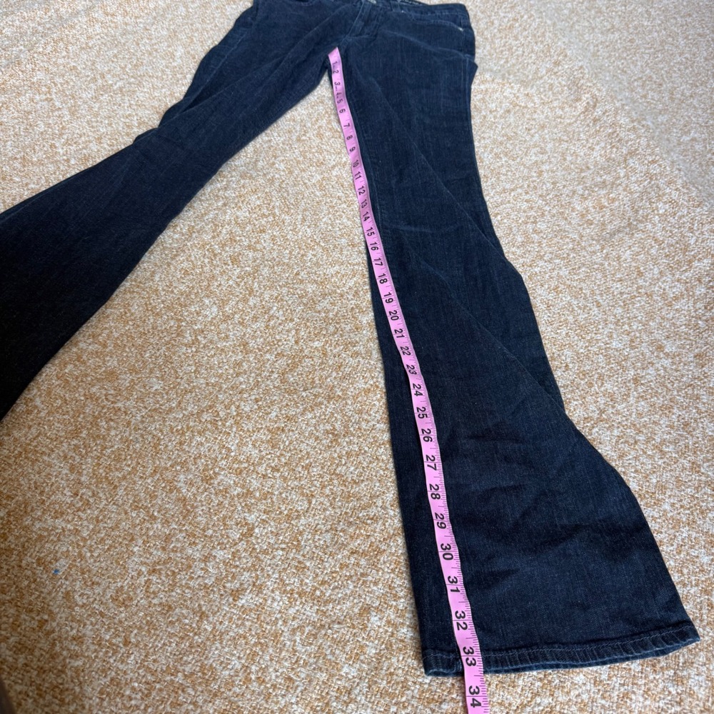 AG Adriano Goldschmied Mid-Rise Angel Bootcut Jeans Dark Wash 26R Chic Denim - Picture 8 of 8